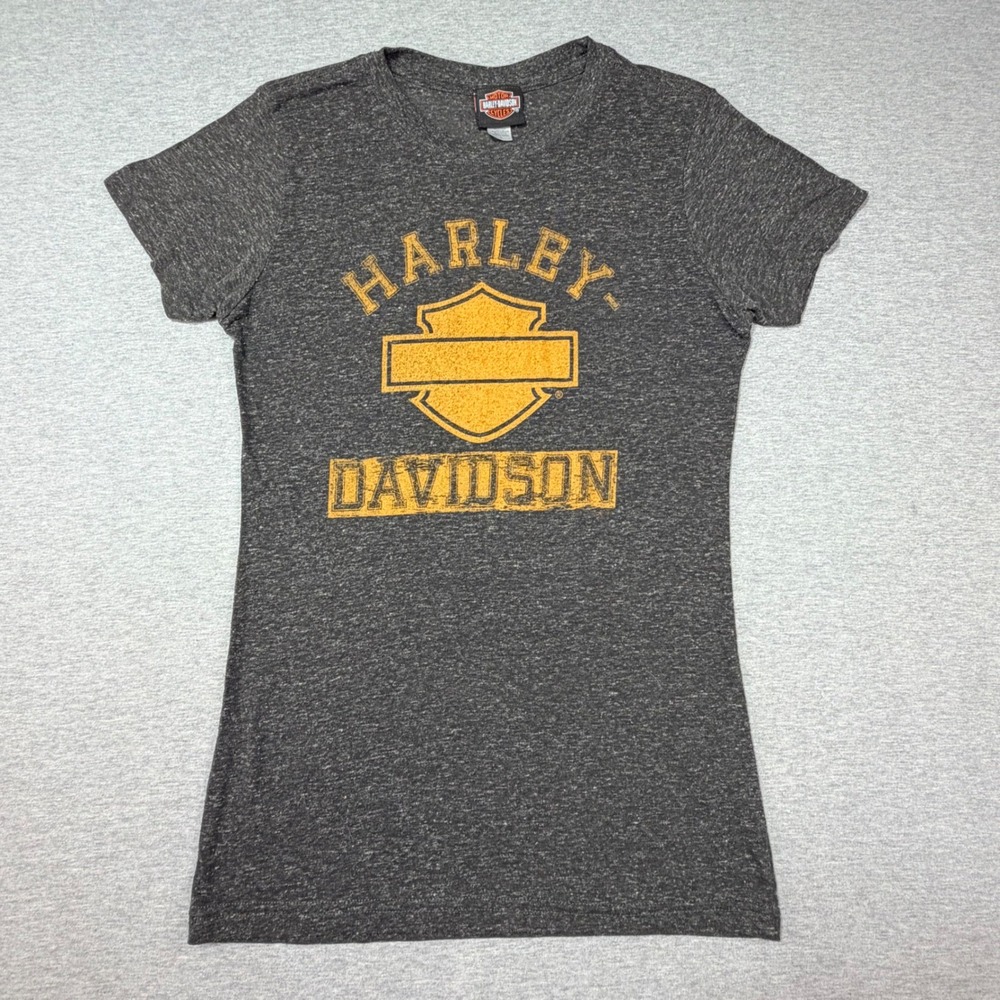Harley-Davidson‎ Womens Graphic T-Shirt Gray Heathered Appleton Wisconsin Large
